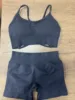 Black bra and shorts set