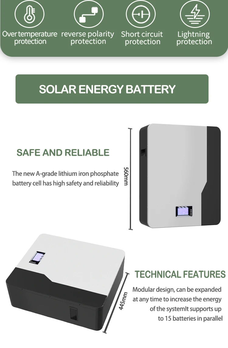 product new 512v lithium battery power wall mounted 5kwh 100ah home energy storage solar battery lithium for solar storage system-3