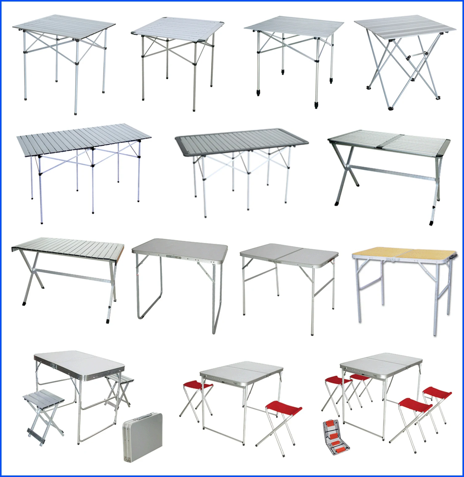 Hit Ree Hitree Portable Lightweight Steel Folding Table Modern Design for ...