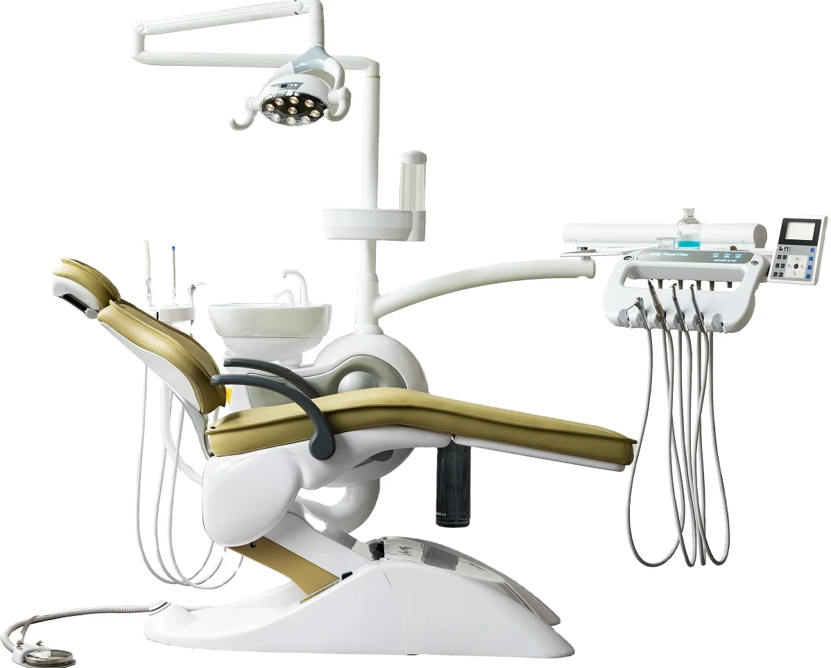 Стоматологические стулья Fona, внутренние трубы и шланги, система самодезинфекции, стоматологический блок