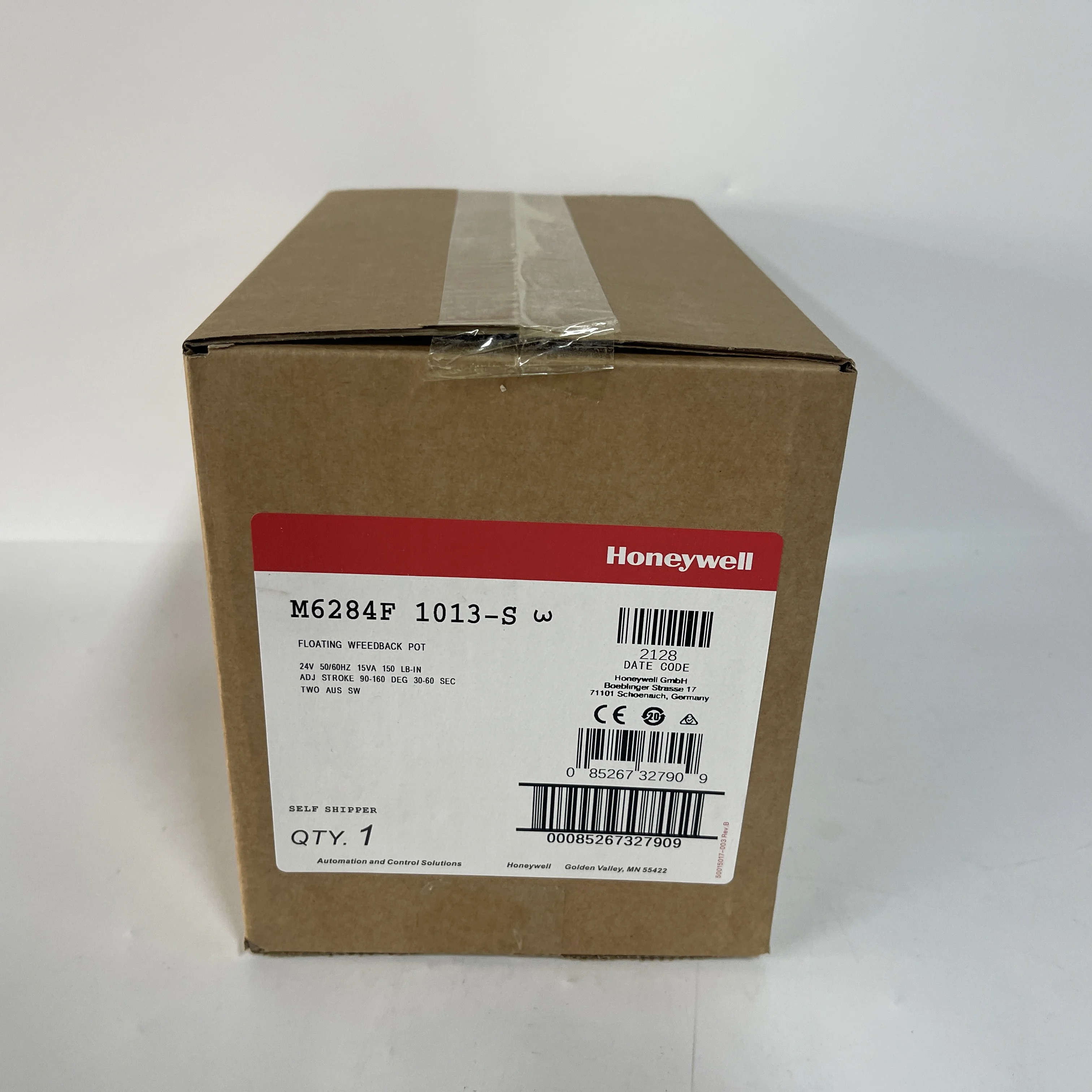 Honeywell Floating Feedback Potentiometer Actuator M6284F1013