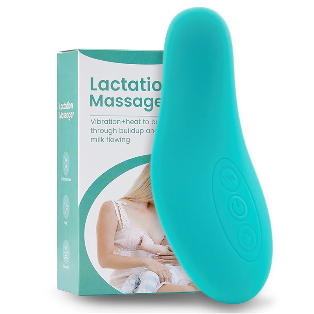 Momcozy - Warming and Vibration Lactation Massager - Rose