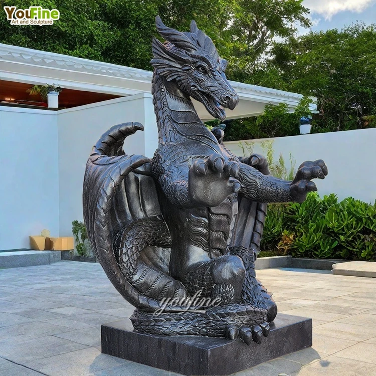 屋外庭園黒大理石龍像| Alibaba.com