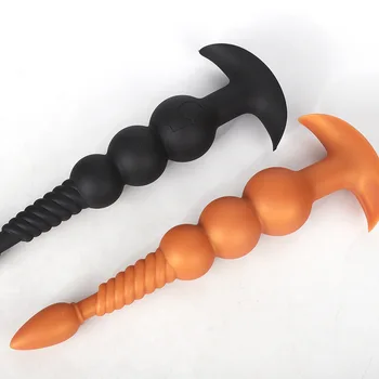 Hot Seller Silicone Anal Beads with Removable Fox Tail for Cosplay Anus Expand Training Sex Toys