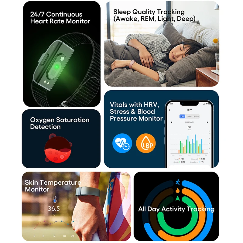 Jcvital 2208A Rose Gold Sleep Tracker - Smart Band ODM
