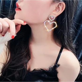 Sterling Silver Vintage Ethnic Punk Hoop Earrings Heart 925 For Women Earing Sets Earings Fashion Jewelry