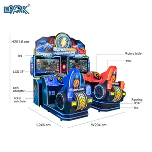 2 Players Simulator Racing Car Arcade Coin-operated Super Burn Racing Video Game Machine