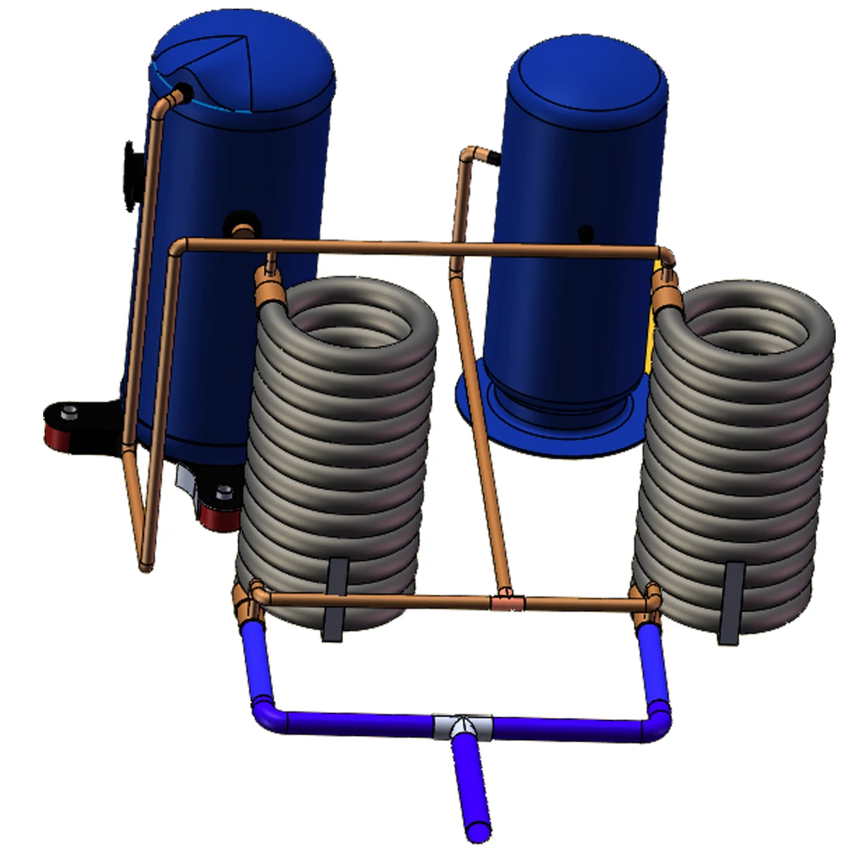 1hp Coaxial Heat Exchanger Is An Ideal Choice For Both Watersource