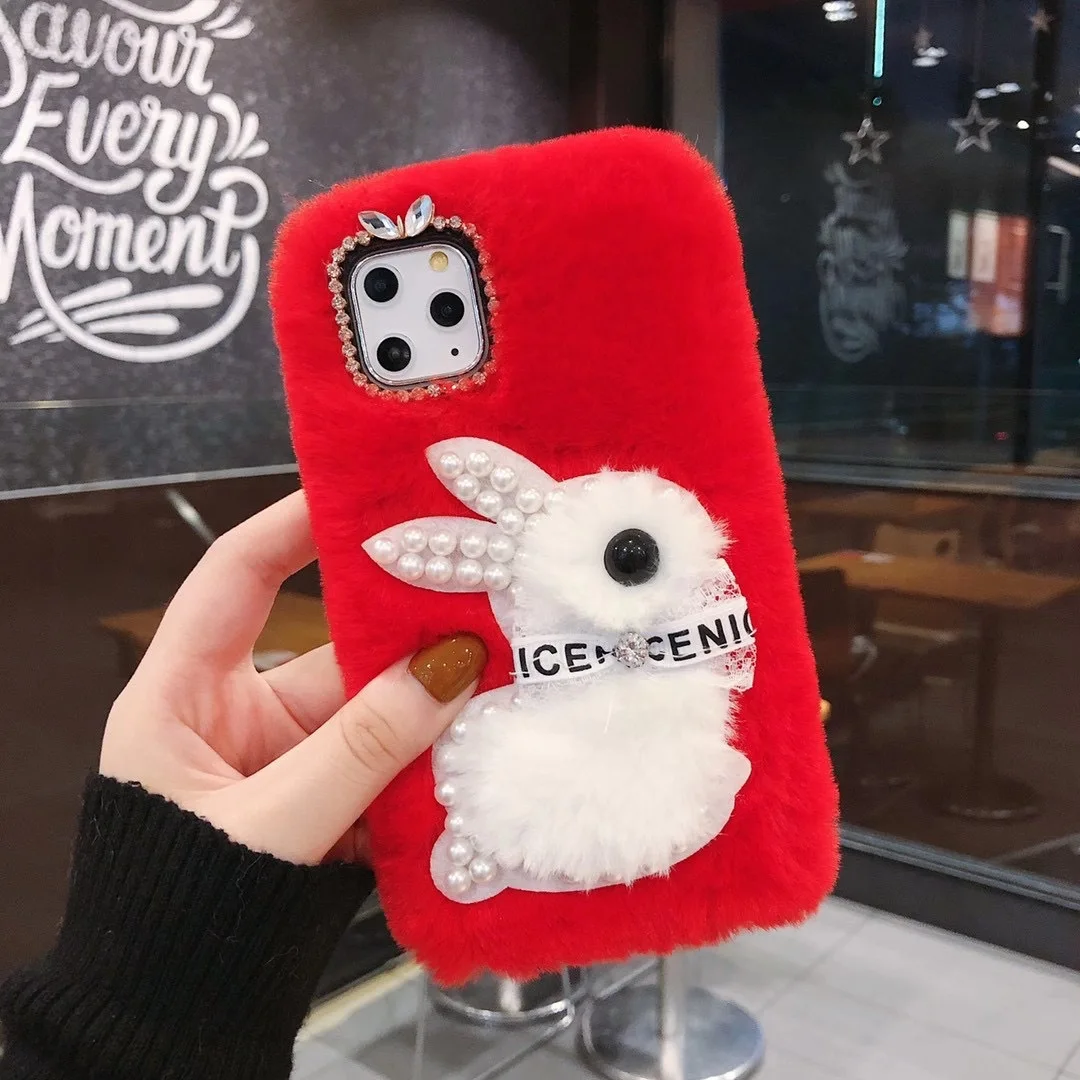 Peaceminusone Fur Case ファーケース RED Peaceminusone Fur Case ファーケース RED アクセサリー