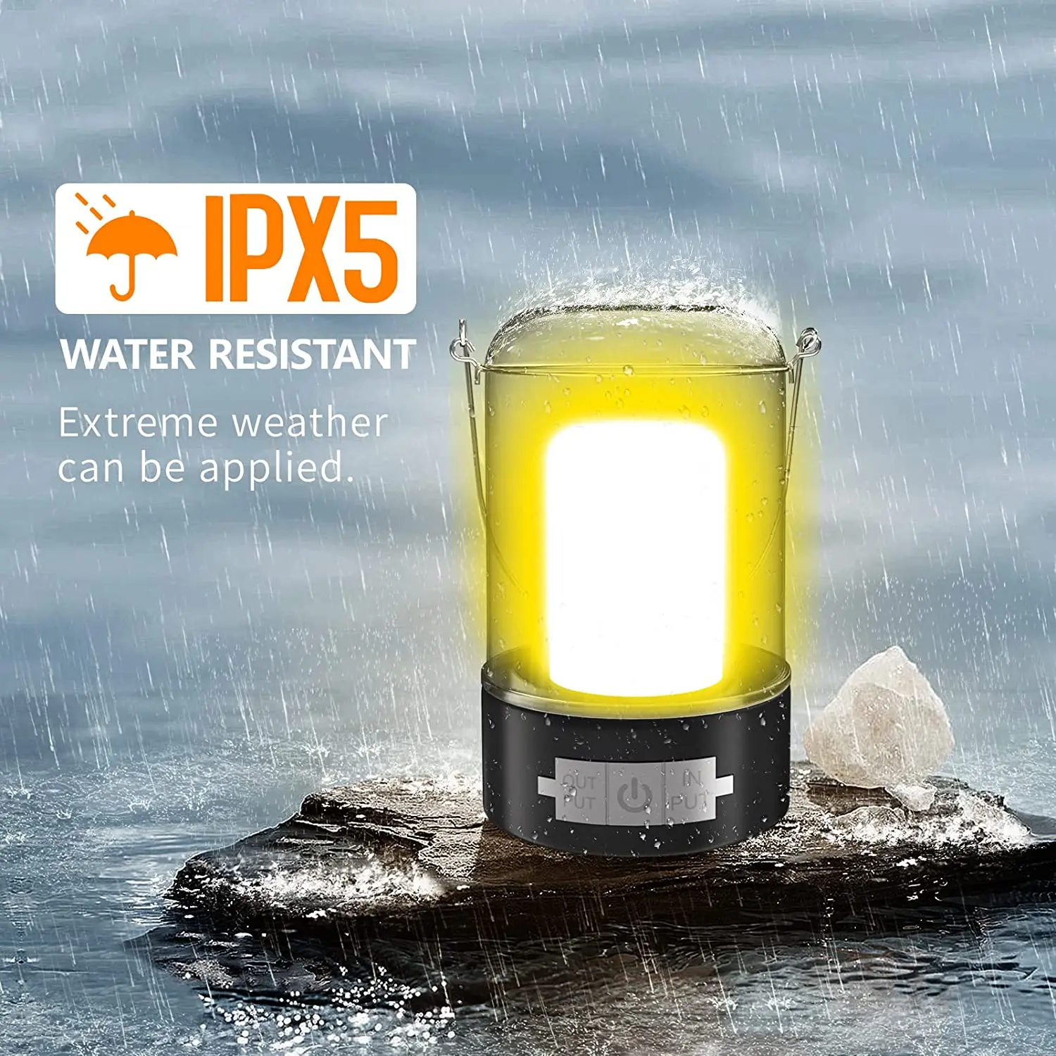 retro vintage ultra portable waterproof rechargeable multi-function LED camping light lamp outdoor Survival Lantern lights factory