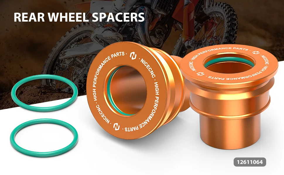 Nicecnc 20mm Aluminum Rear Wheel Spacers Hub Collars Bushing For Ktm 125 250 350530 Exc/excf