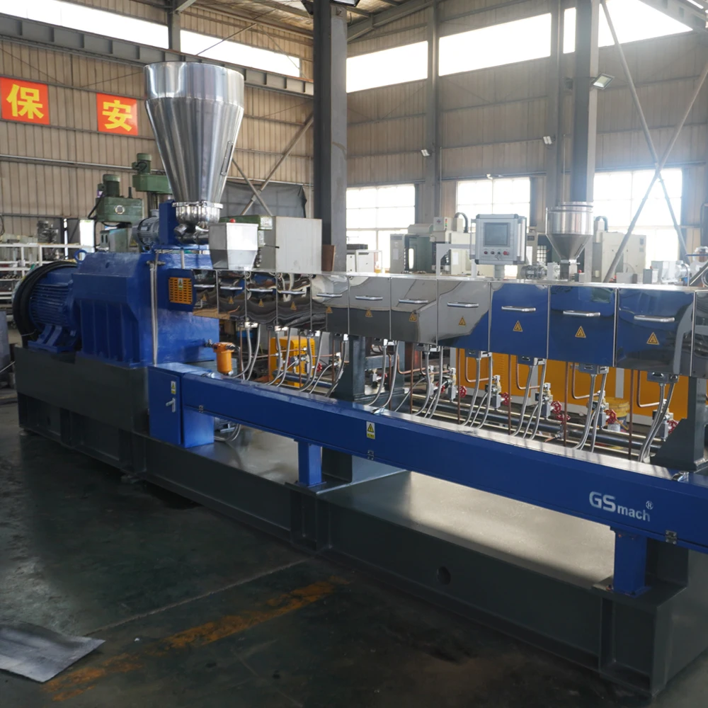 PP/PE Filler Masterbatch Plastic Pelletizing Machine Twin Screw ...