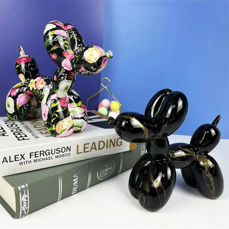 Уникальная скульптура собаки Redeco на заказ, поделки из смолы, цветной воздушный шар, украшение для собаки, подарки, украшение для дома и офиса