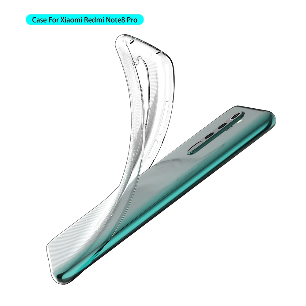 For Xiaomi Redmi Note Pro Clear Case Ultra Slim Thin Soft TPU Protective  Back Cover with Transparent Bumper Cases