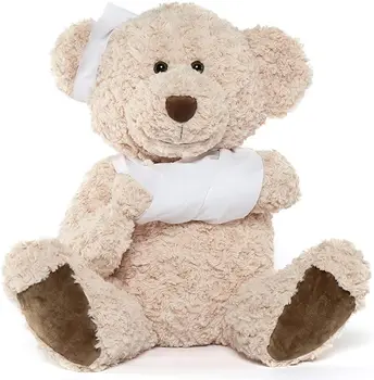 Get Well Soon Teddy Bear Stuffed Animal Big Speedy Recovery Teddy Bear Gifts for Kid Adult After Surgery Soft Bandage Plush Bear