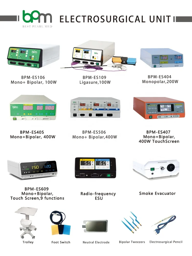 Bpm-es506 Chinese Cautery System Surgical Portable 400watts Diathermy ...