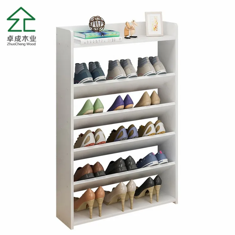 tall white shoe rack