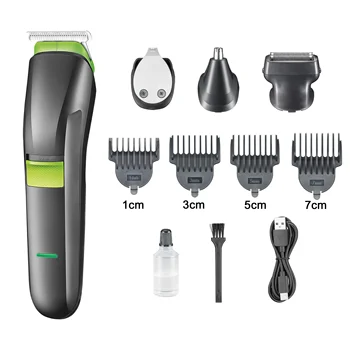 HTC AT-1211 Shaving machine luxury design lithium battery 4 in 1 men's grooming kit hair clipper trimmer