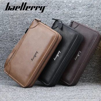 Baellerry Men Long Wallets Style Card Holder Male Purse Quality Zipper  Large Capacity Big Brand Luxury Wallet For Men