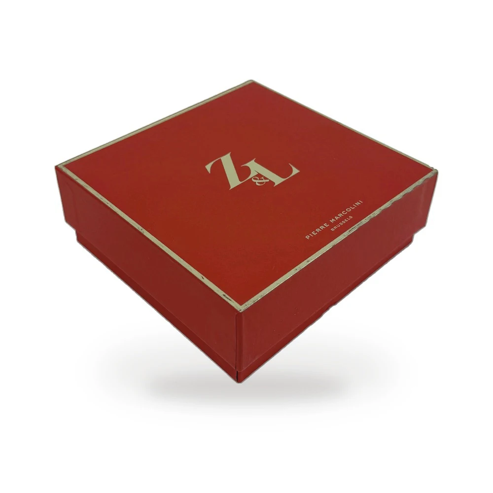 Custom Luxury Lid and Base Rigid Gift Box Premium Two Piece Paper Packaging Box with Gold Foil Logo for Chocolate & Gift Sets
