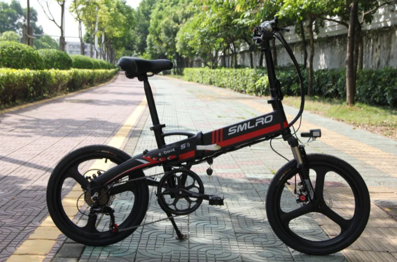 SMLRO S9折りたたみ式電動スノーマウンテンバイク自転車20*2.215タイヤ