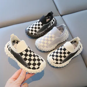 New Design Mesh Kids Shoes Female Wholesale Rubber Toddler Boy Sneakers Fashion Sport Styles Summer Children Smart Casual Shoes