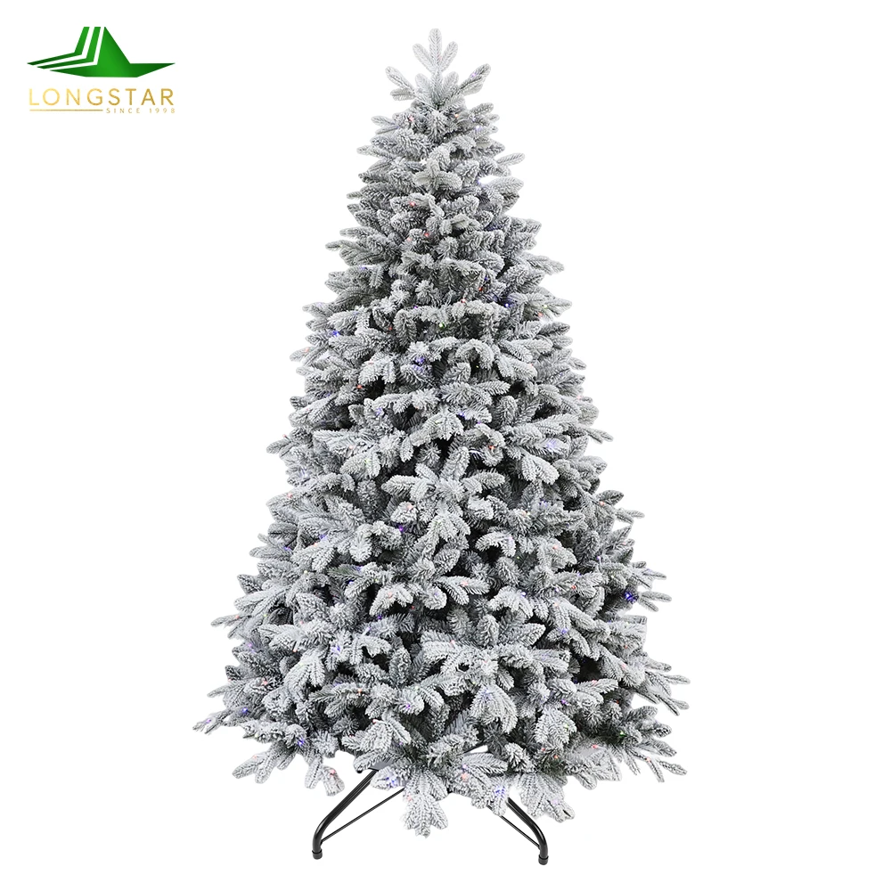 2024 New Design Indoor Decoration 7ft Pe/pvc Artificial Warm And Sweet
