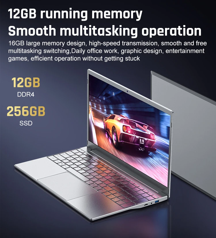 Vtex New Slim Laptop Notebook 15.6 Inch 12gb 16gb Ram 128gb 256gb 512gb ...