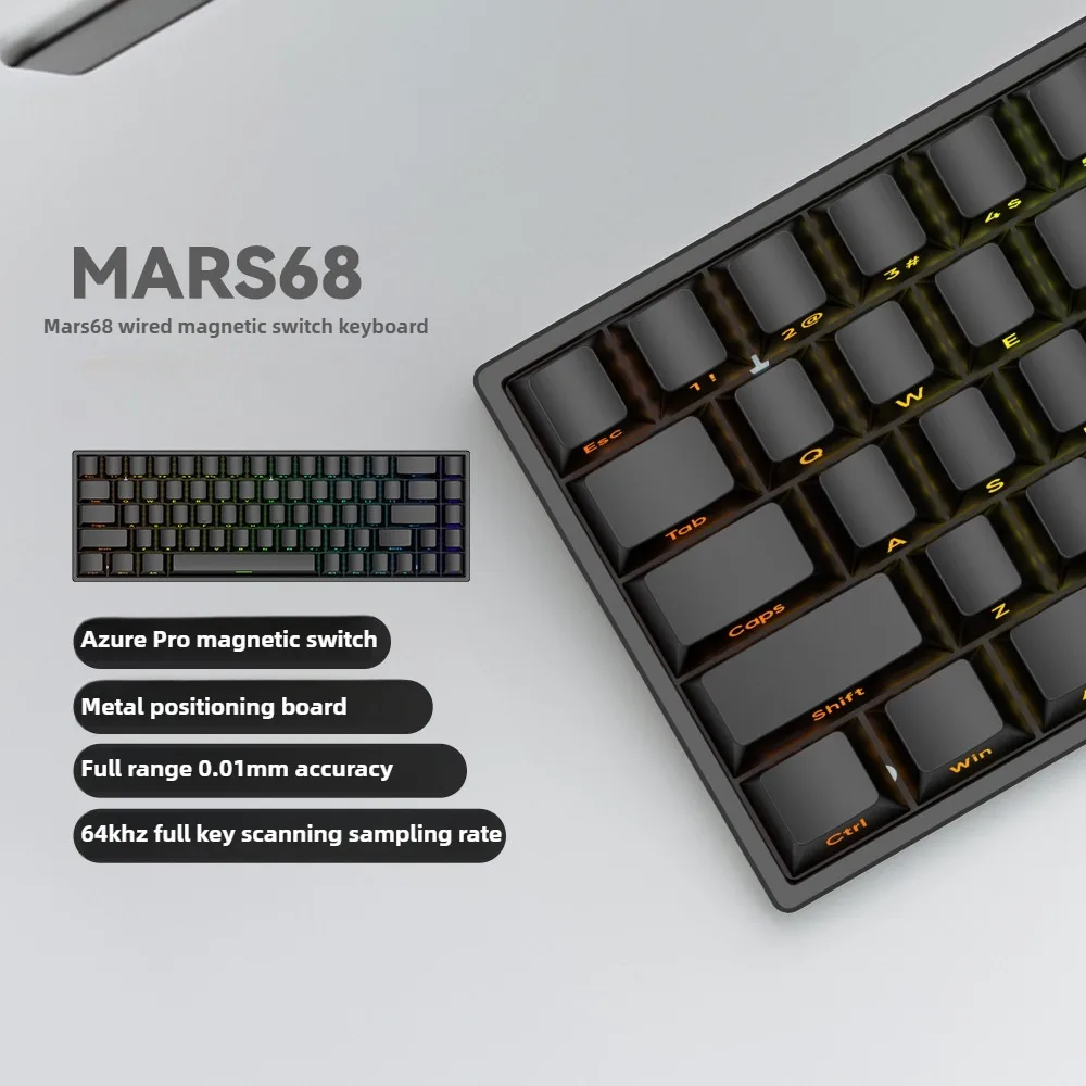IROK Mars68 PRO 磁気スイッチメカニカルキーボード ワイヤレス 3