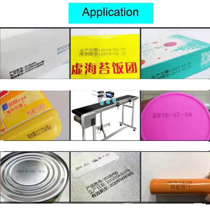 Automatic Inkjet Production Date Printer Conveyor Portable Fiber Laser Assembly Line Coding Machine  Barcode Printing Machine