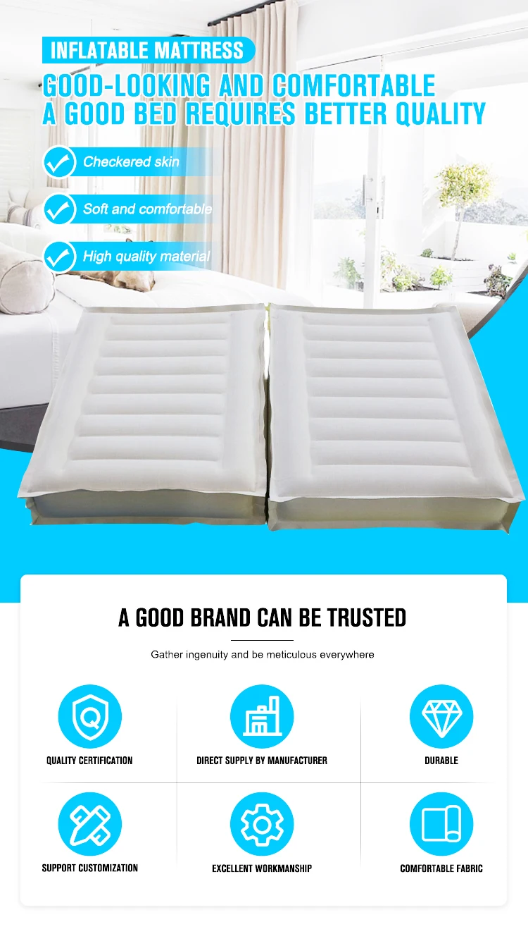 Household Strong And Durable Inflatable Air Bed With Sofa Cushion