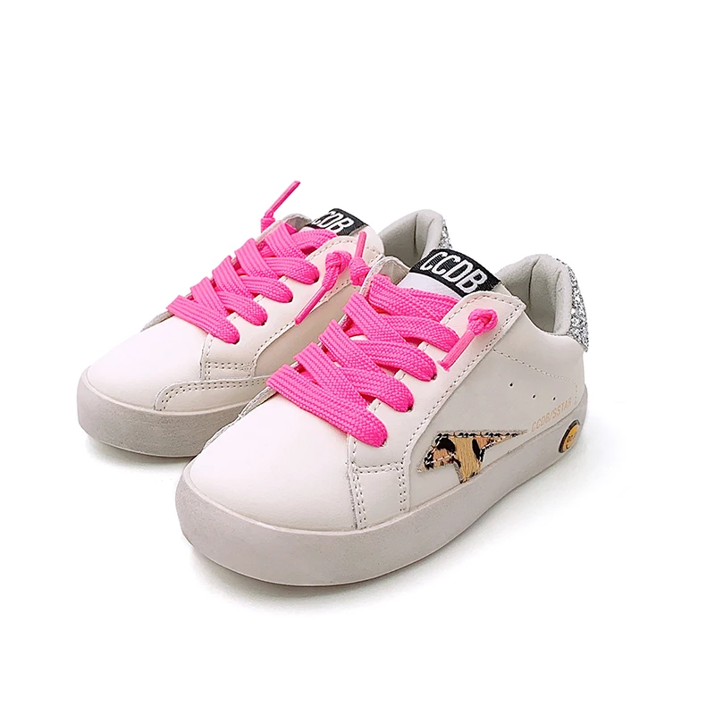 Custom Sneakers for Baby Girl Wholesale Fashion Leather Leopard Children's  Casual Sports Shoes Designer Toddler White Shoes Boys