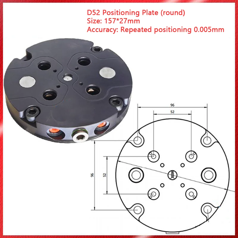 H77 Style Universal Fixture Self Centering Vise Concentric Self-centering or 5 Axis Cnc Machining Center Clamp Precision Vise