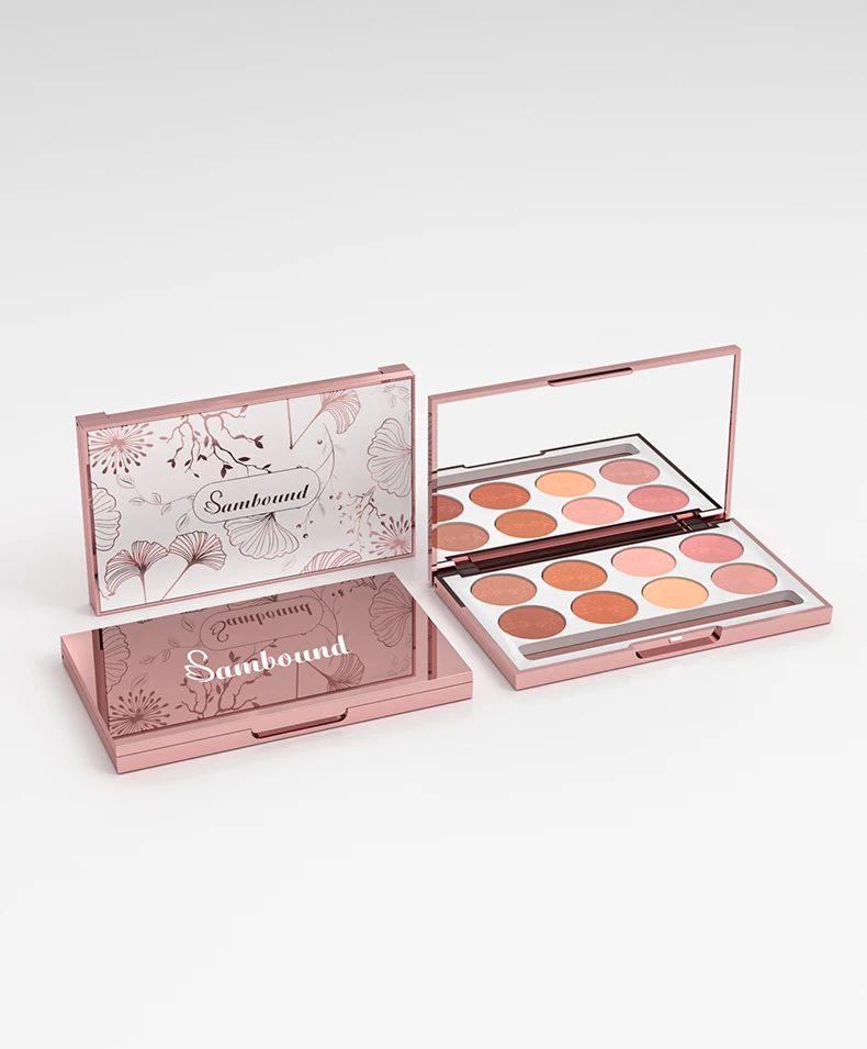 Custom Quality Silver Eyeshadow Packaging Private Label Eyeshadow Empty