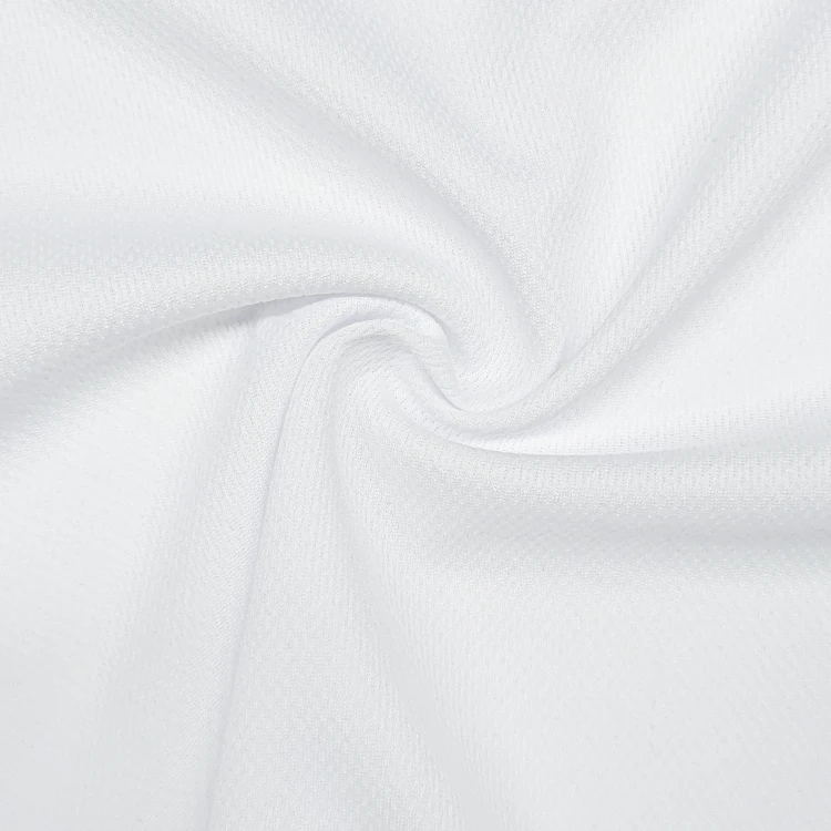 Factory Wholesale Soft Bird Eye Eyelet Fabric, Solid 100% Polyester Material Eyelet Fabric for Yoga Wear/ details