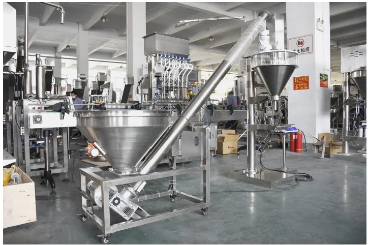 
Полуавтоматическая машина для наполнения порошковой упаковки с сенсорным экраном/машина для розлива порошка с разделенным бункером/вибрационным конвейером 