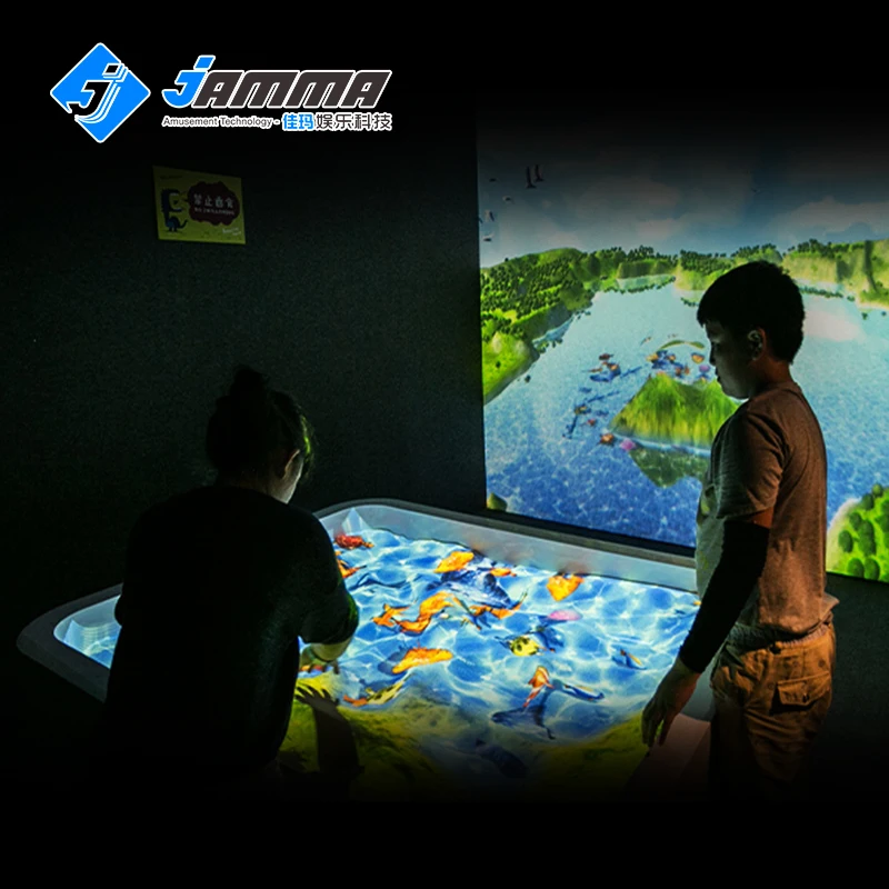 AR Interactive Sandbox 3D Projection Game Kids Playground Equipment for Interactive Sandpit Games