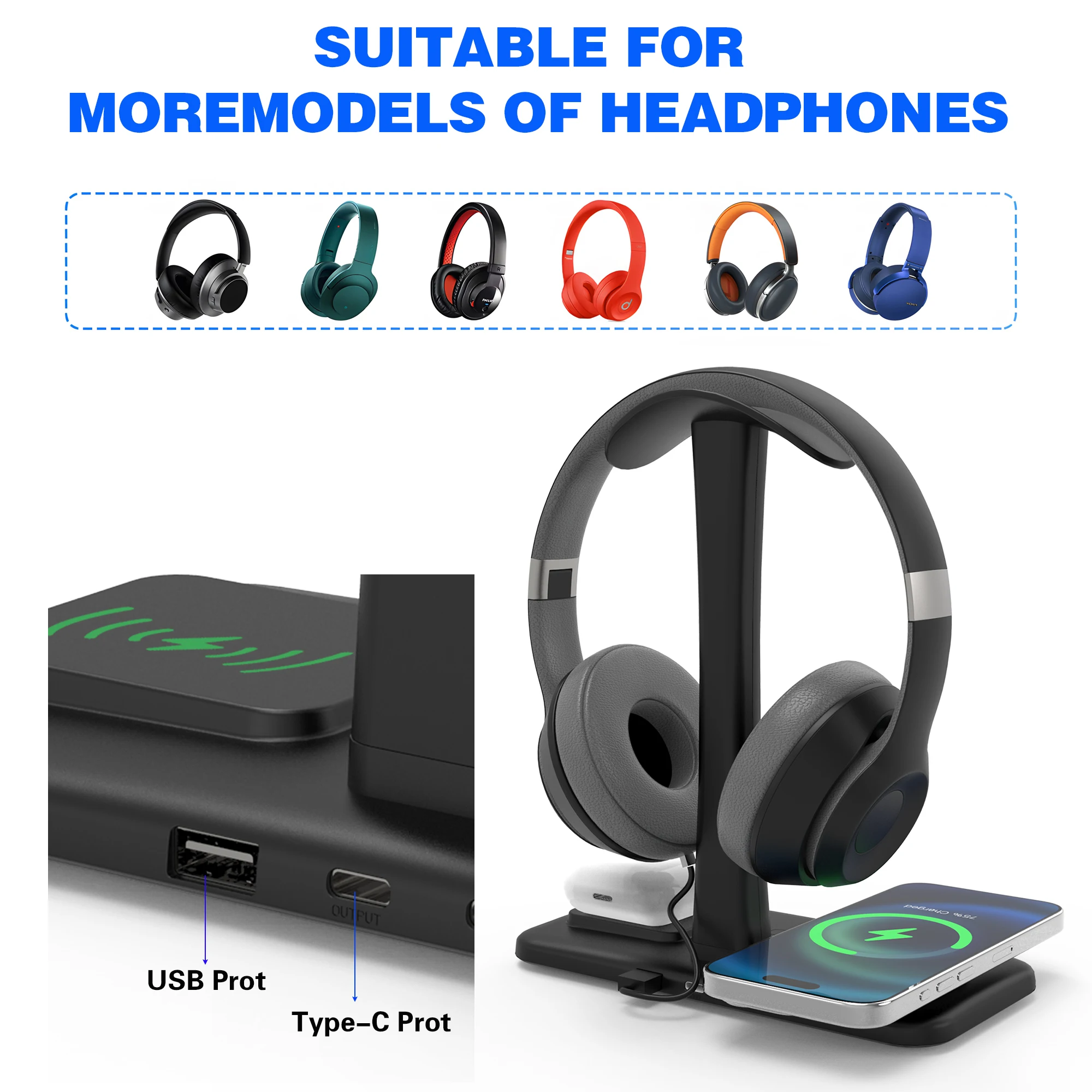 Wireless Charger Iphone 12 Pro Max Charger And Headphones Wireless