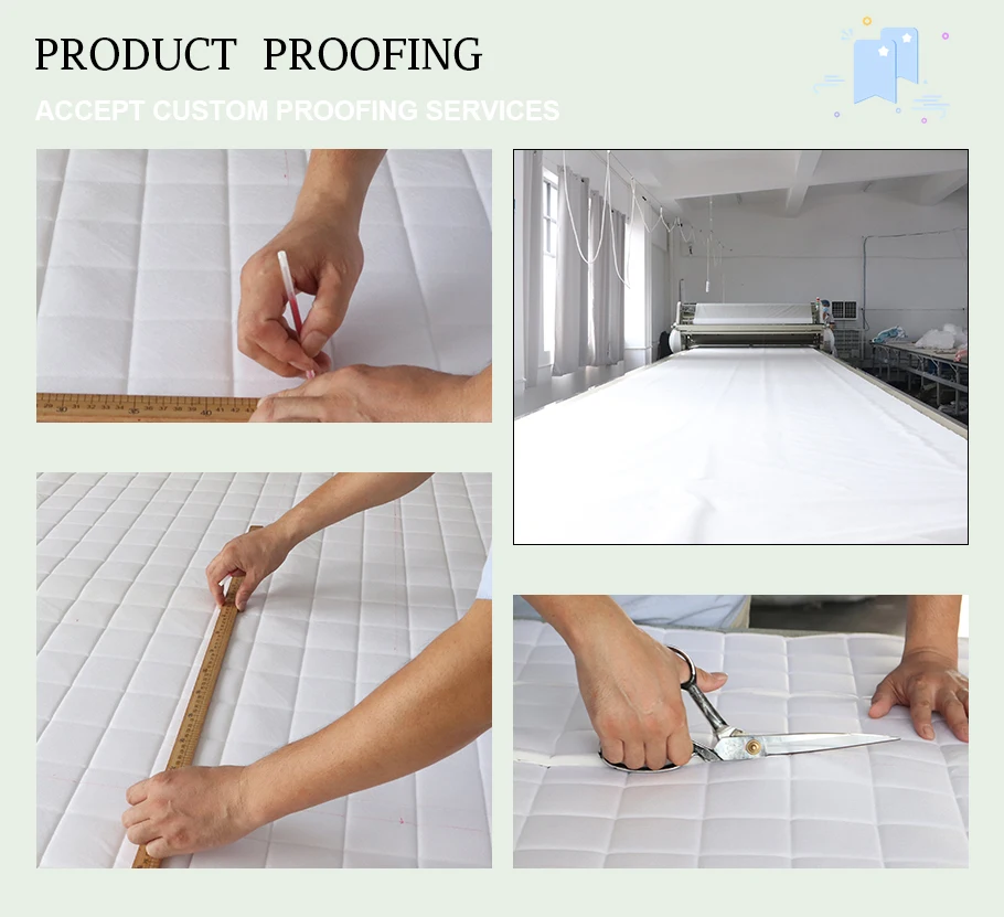 Mattress Protector Adult Crib 0.02Mm Waterproof Quality White Woven 100% Polyester 40 Plain Mattress Cover manufacture