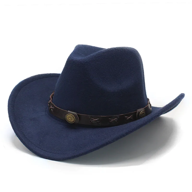 Buy Cowboy Hat With Pu Leather Buckle 