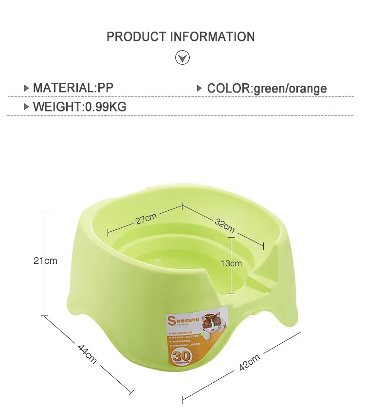 Cat Squat Toilet Extra Large Litter Box Semienclosed Open Cat Toilet