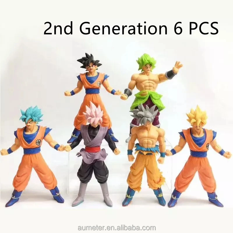Dragon Ball Super Action Figure para Crianças, Filho Goku Filho, Gohan,  Vegeta, Jiren, Gogeta, Anime Toy, Bonecas Modelo de PVC, Presentes,  Conjunto