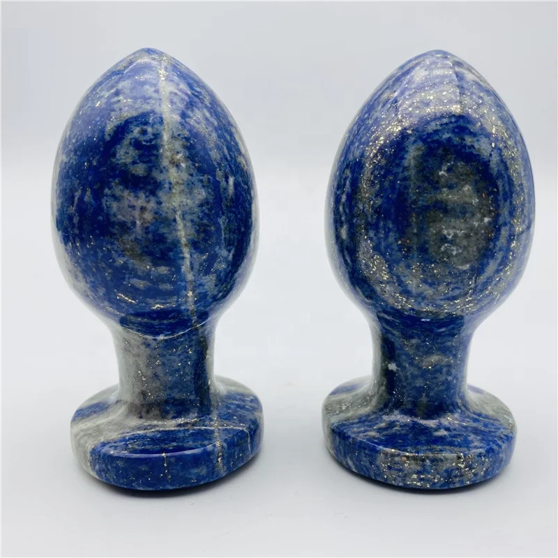 Wholesale Natural Crystals Healing Lapis Lazuli Anal Plug Sex Toy Butt Plugs