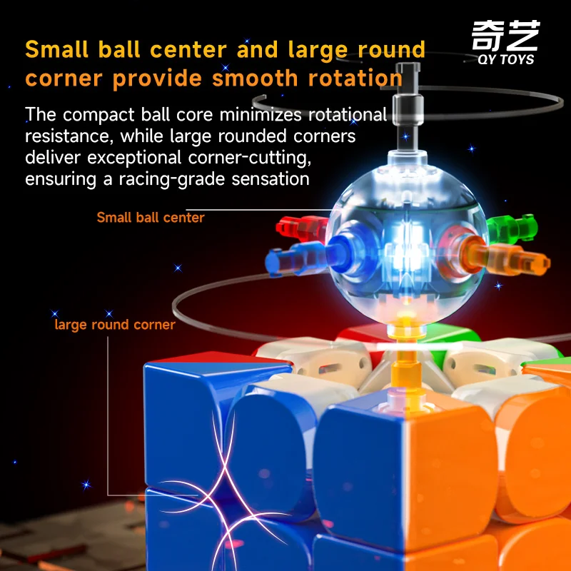 New Design QY TOYS QIYI  Smart Cube Stickerless  Educational Speed Magic Puzzle Cube Toy