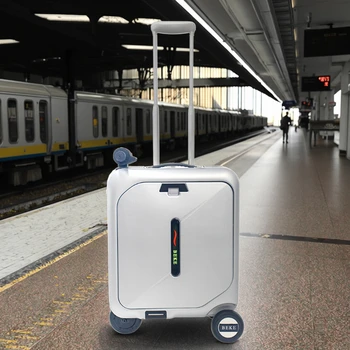 Hot-selling Electric Riding Luggage case in China Wholesale Available Smart Electric Travel Suitcase Custom logo Available.