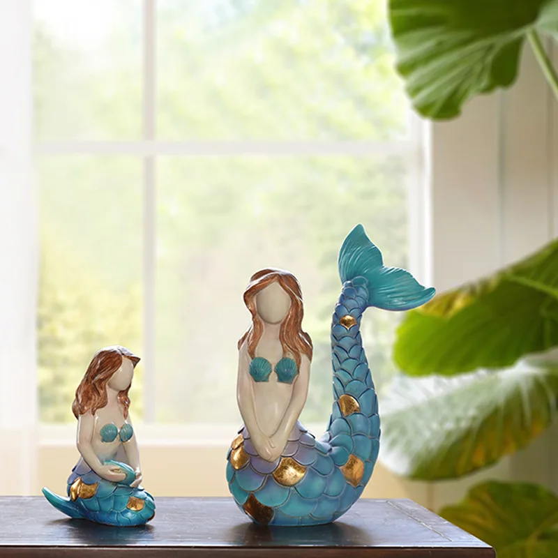 天然石 碧玉 の人魚姫(マーメイド) の 置物です。工芸品！ Amazon.co.jp: tonntyann 人魚姫 置物 かわいい おしゃれ 海の娘