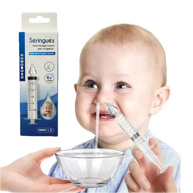 Reusable Baby Nasal Irrigation Colourful Baby 10ml Syringe Nasal Irrigator Newborn Sniffer Cleaner Medical CE Nasal Aspirator