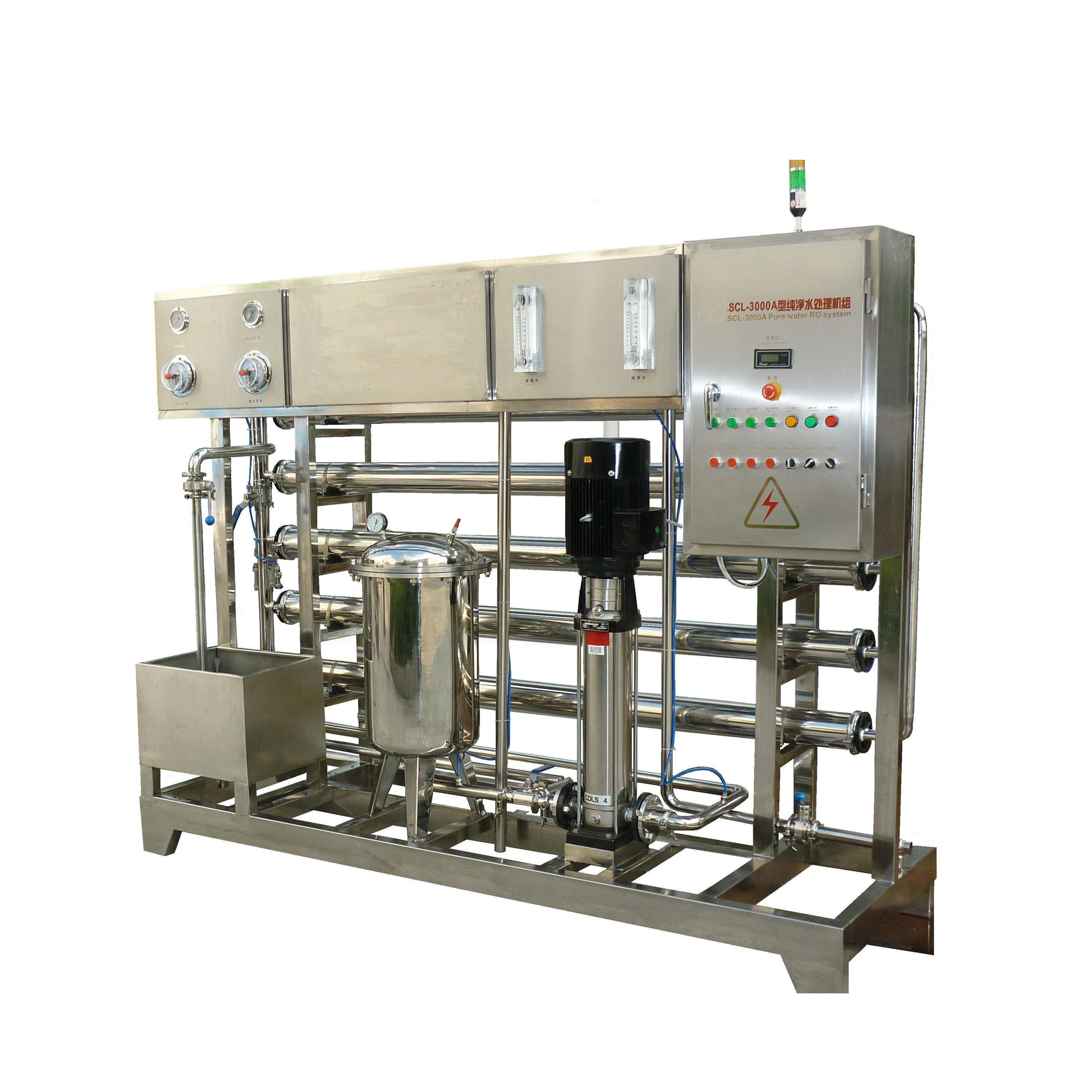 Промышленное использование, система фильтрации RO для минеральной воды 3000 л/ч