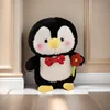 Pingüino con pajarita roja