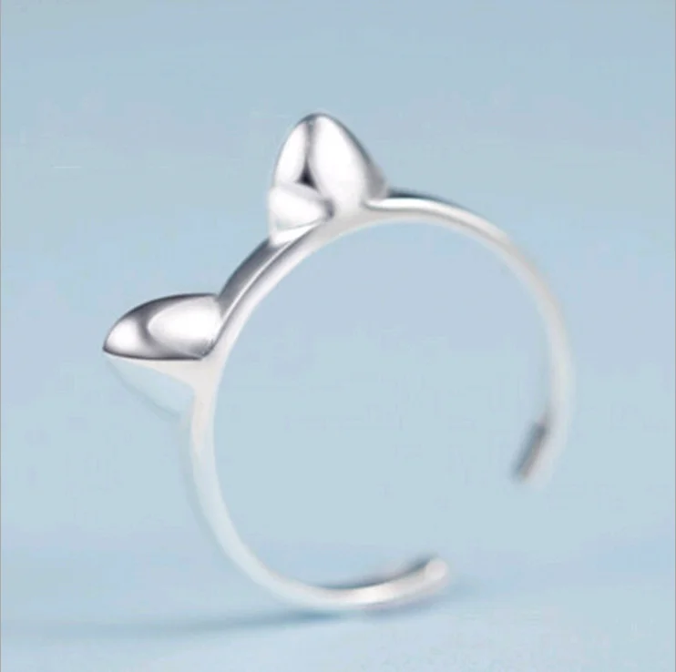 Wholesale 925 Sterling Silver Cat Ears Ring Design Cute Fashion Jewelry Buy Cat Ears Ring Sterling Silver Ring Silver Cat Ears Ring Product On Alibaba Com